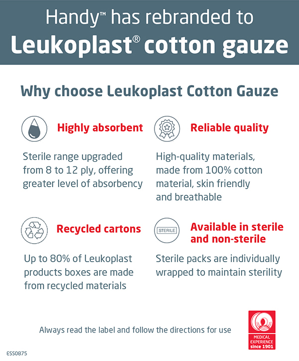 Leukoplast cotton gauze same quality, new name Chemist Warehouse