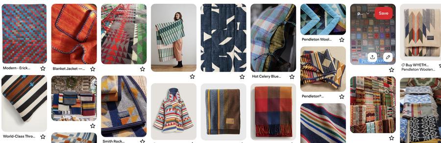 Pendleton Inspired Pinterest board