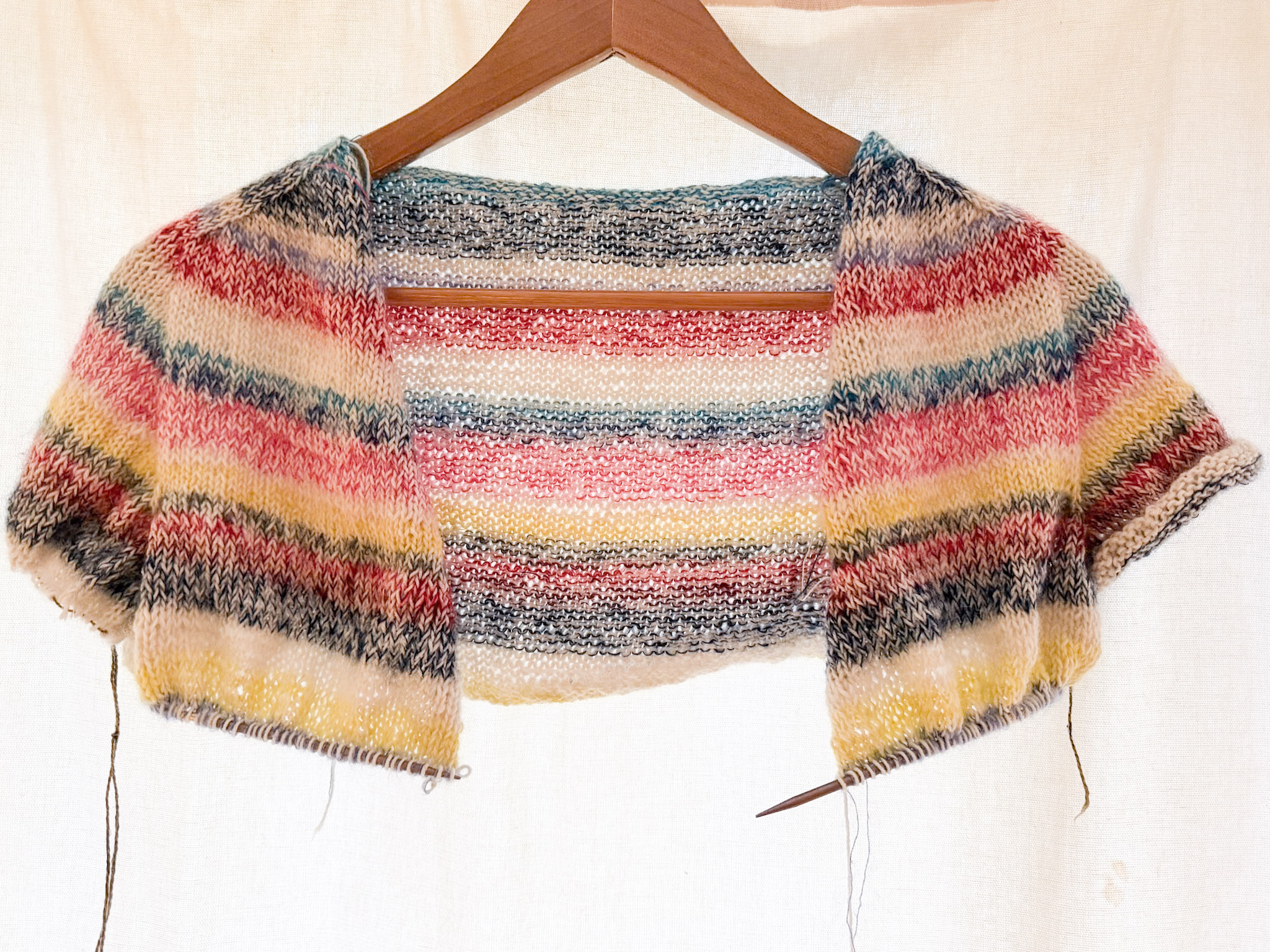 Joey's April Cardigan in progress
