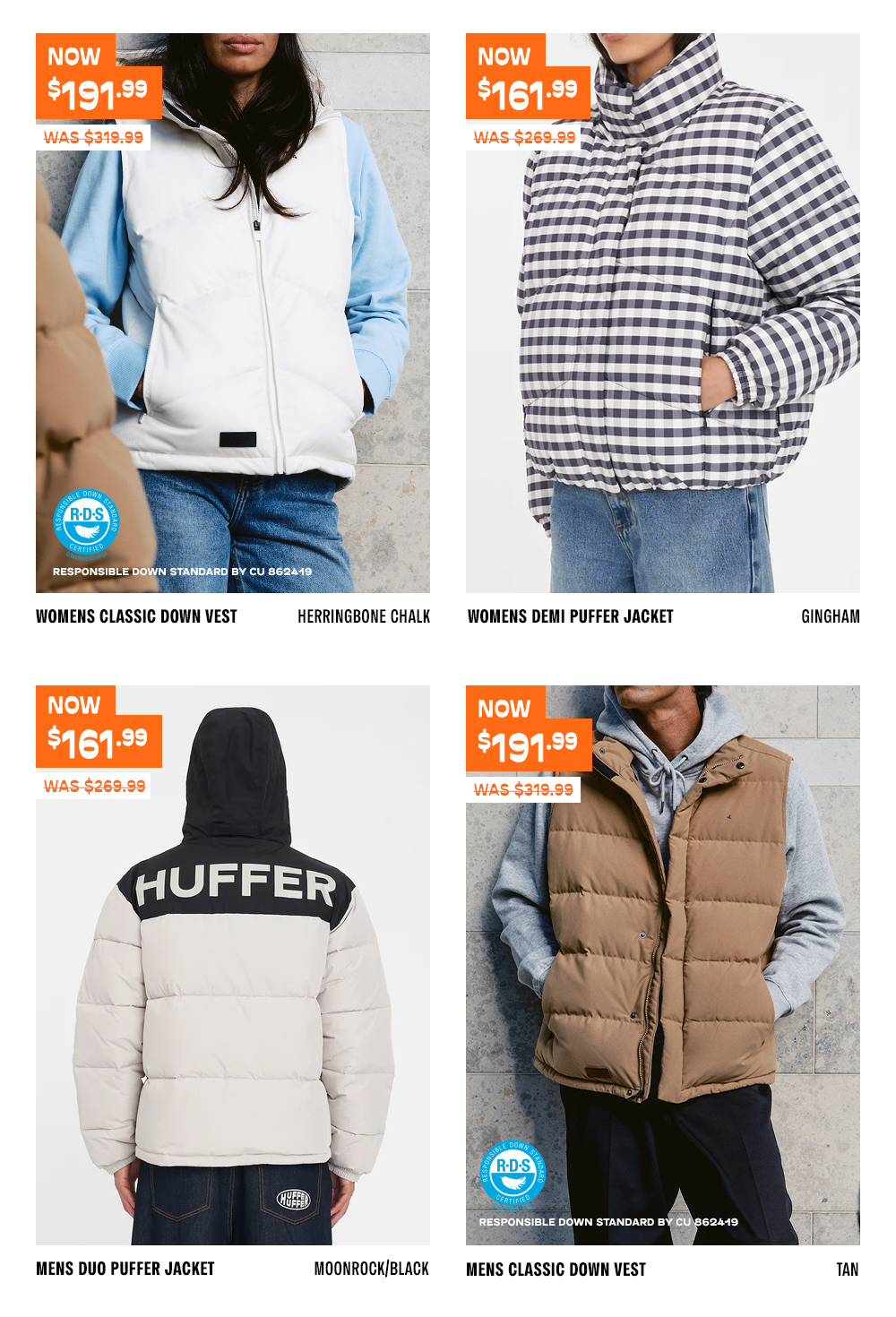 40% OFF Down AND Puffer Jackets