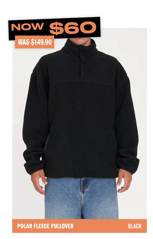 POLAR FLEECE PULLOVER BLACK