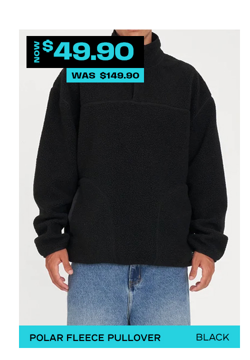 POLAR FLEECE PULLOVER BLACK