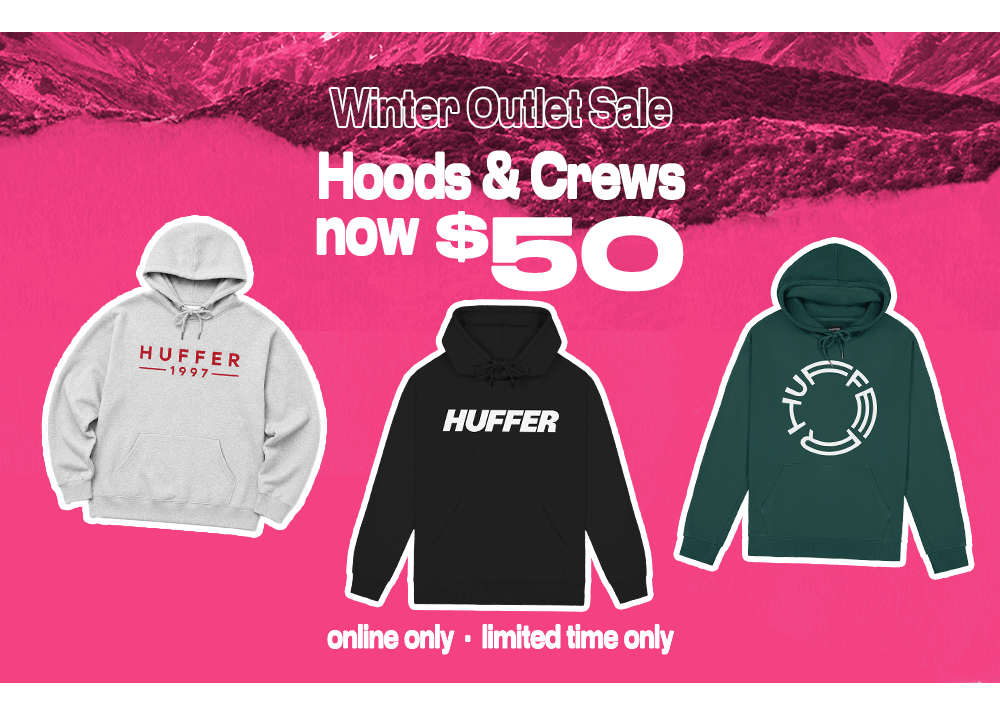 HOODS & CREWS NOW $50 | WINTER OUTLET