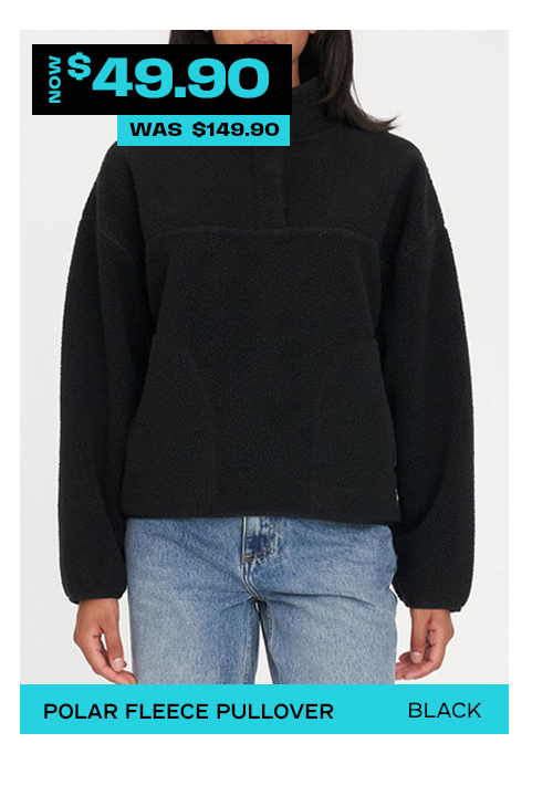 POLAR FLEECE PULLOVER BLACK