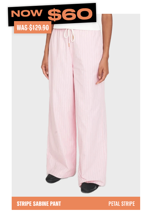 STRIPE SABINE PANT PETAL STRIPE