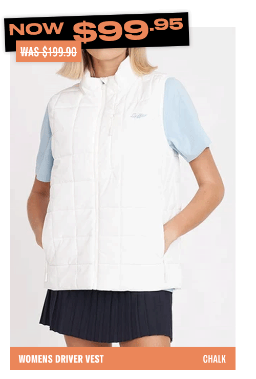 WOMENS DRIVER VEST CHALK