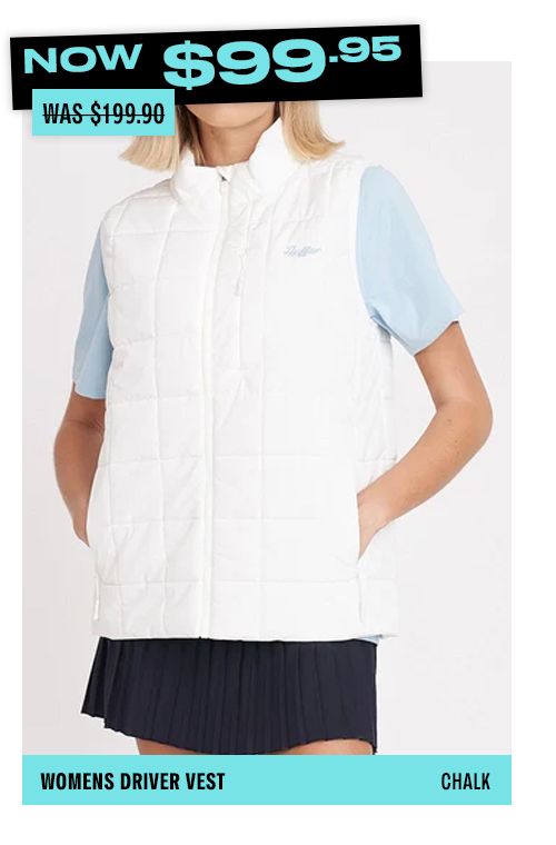 WOMENS DRIVER VEST CHALK