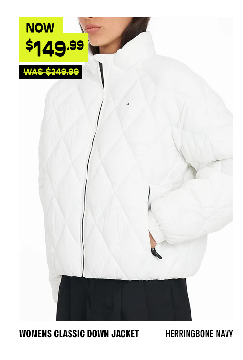 WOMENS QUILTED LOFT JACKET WHITE