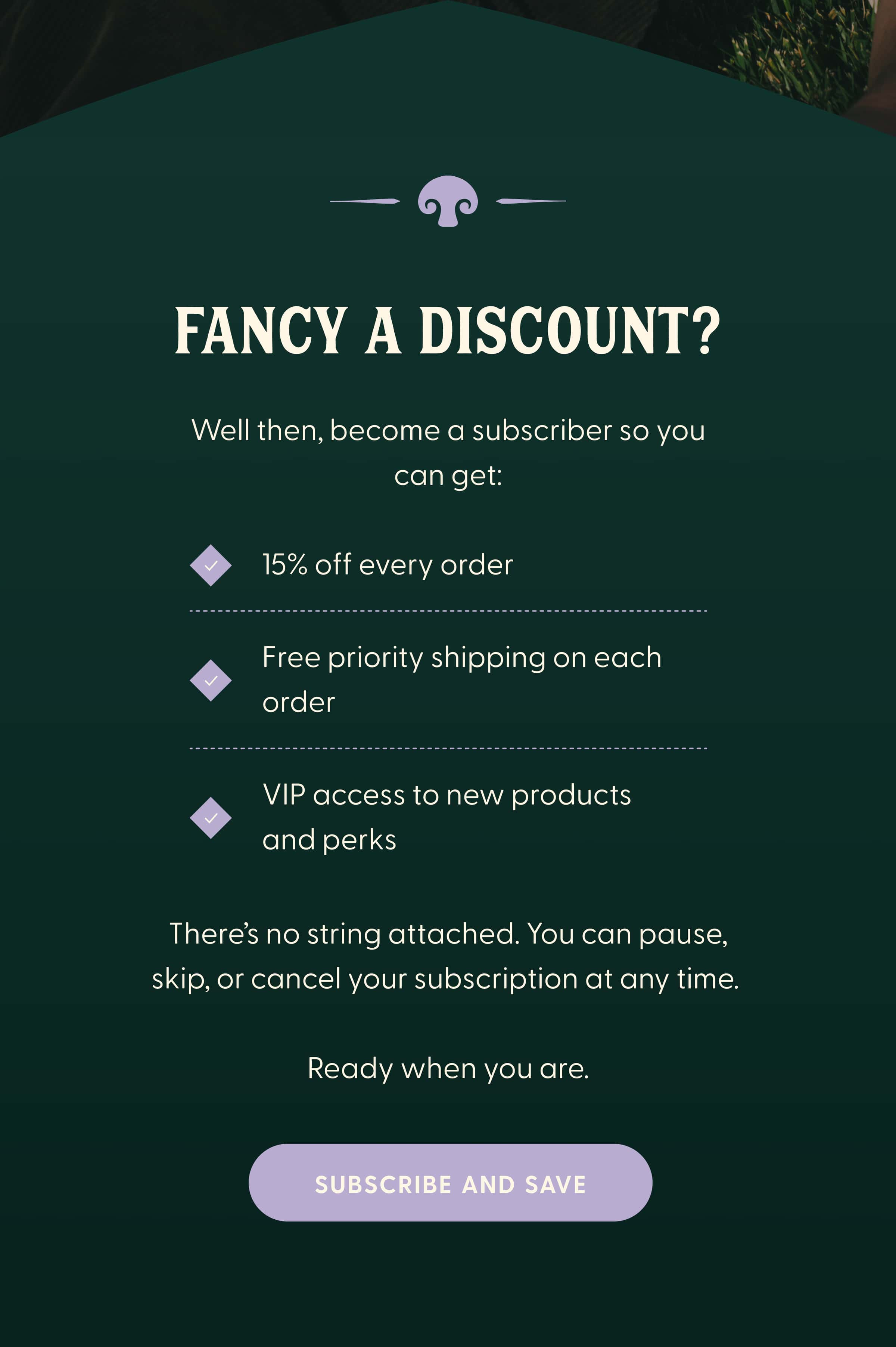 Fancy a discount?