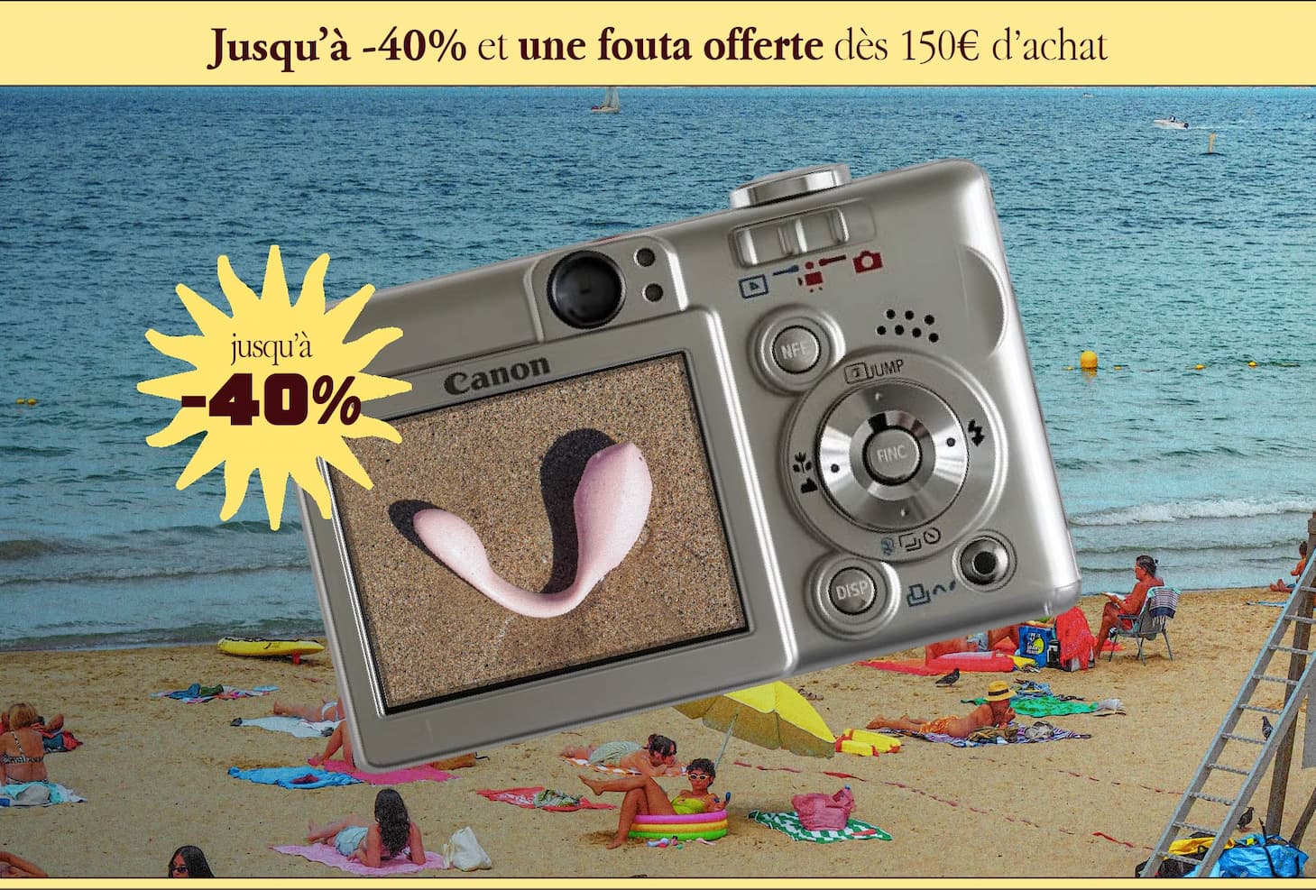 Jusqu'à -40% et une fouta offerte dés 150€ d'achat