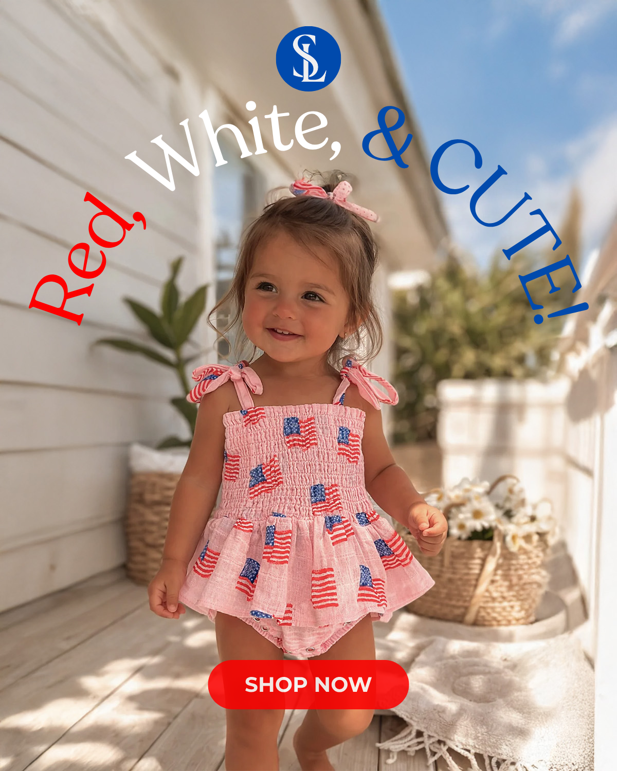 red white & cute!