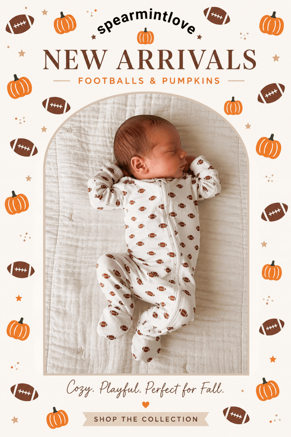 New arrivals: Footballs & Pumpkins