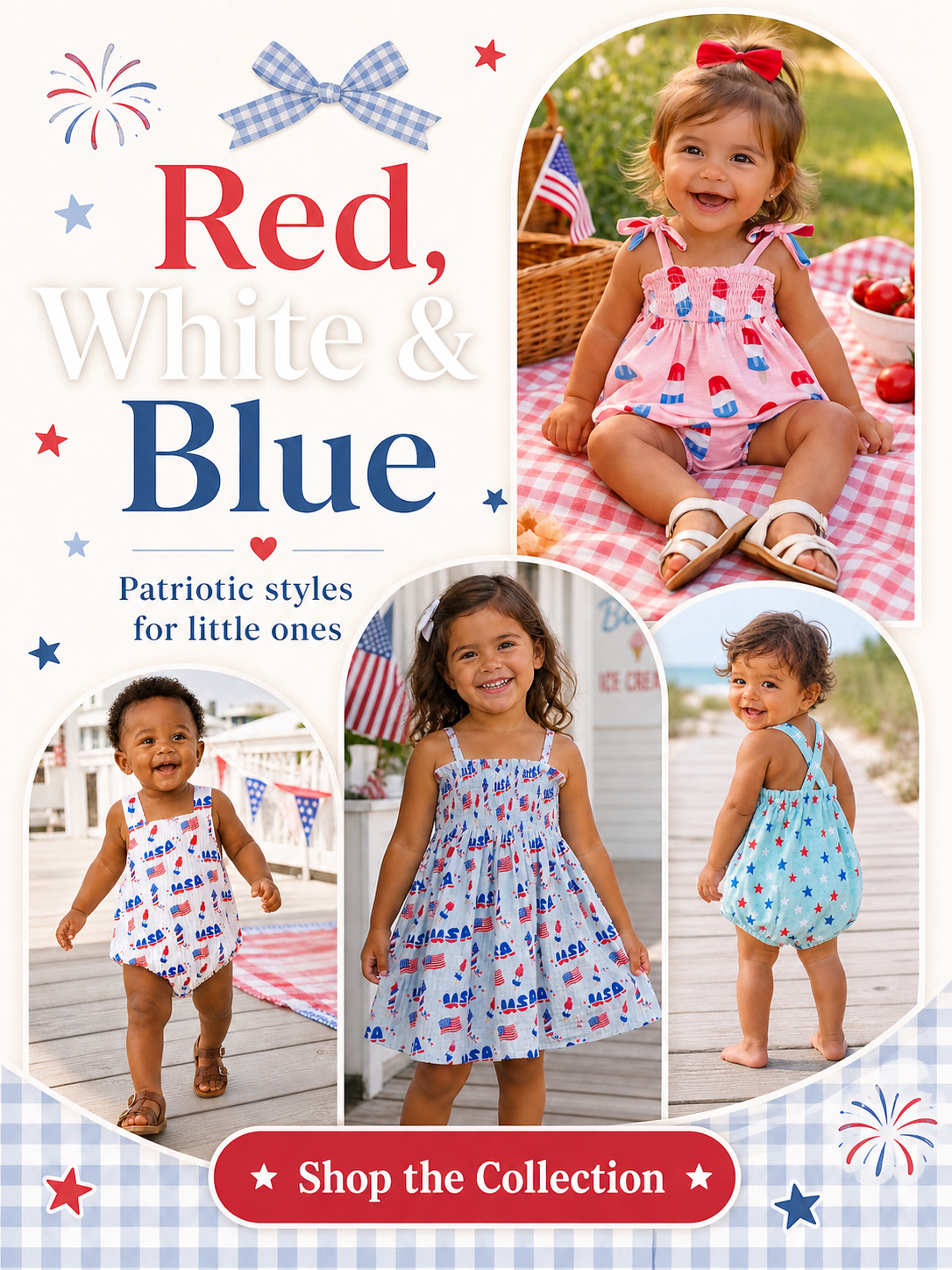 Red White & Blue for your little ones!