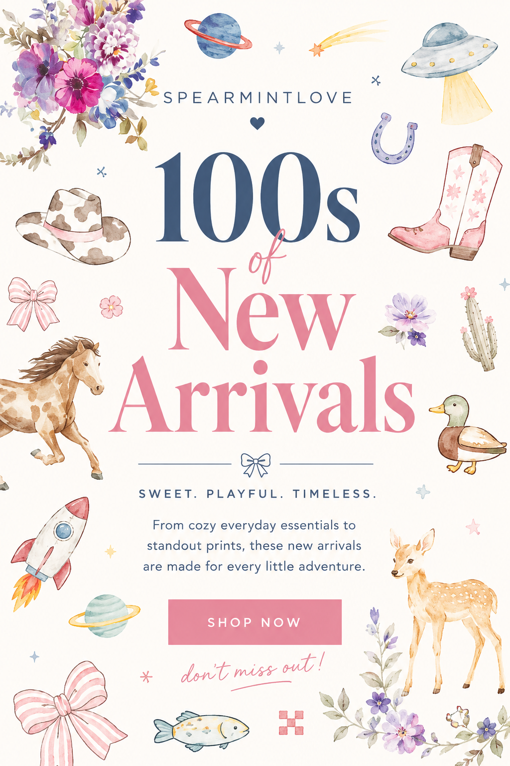 100s of new arrivals