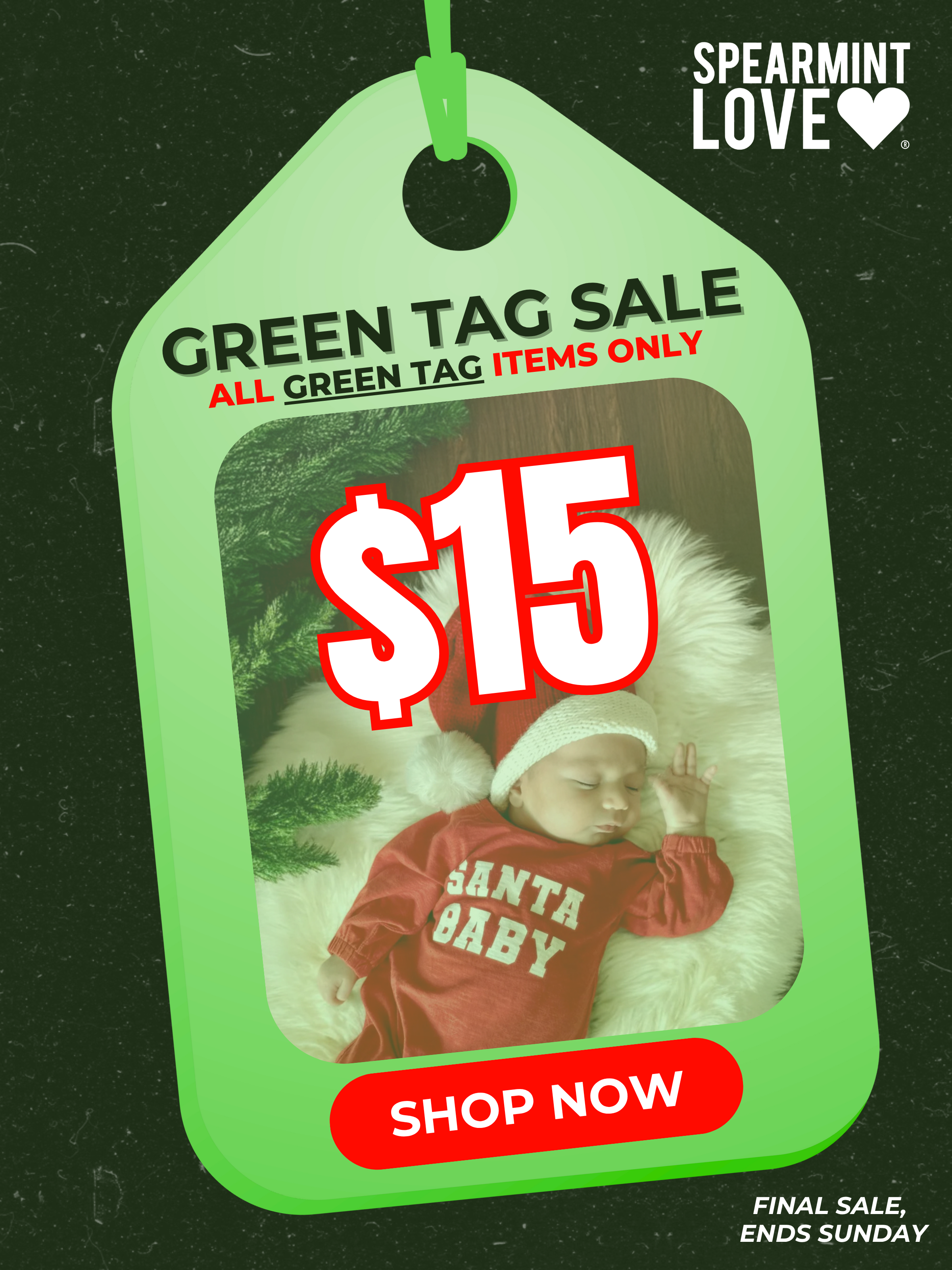 Green Tag Sale: Select items only $15.