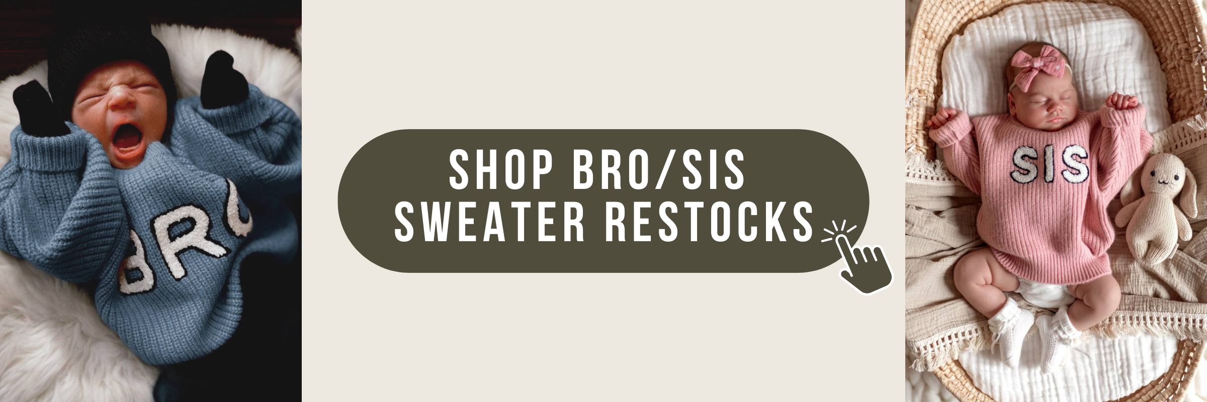 Shop Restocks Sibling Sweaters Bro & Sis