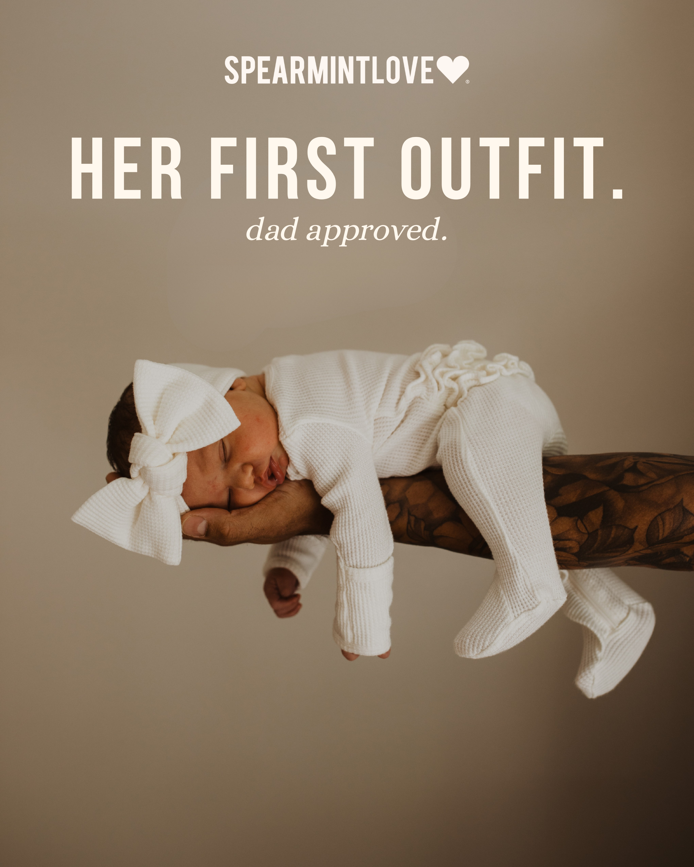 Her First Outfit. dad approved.