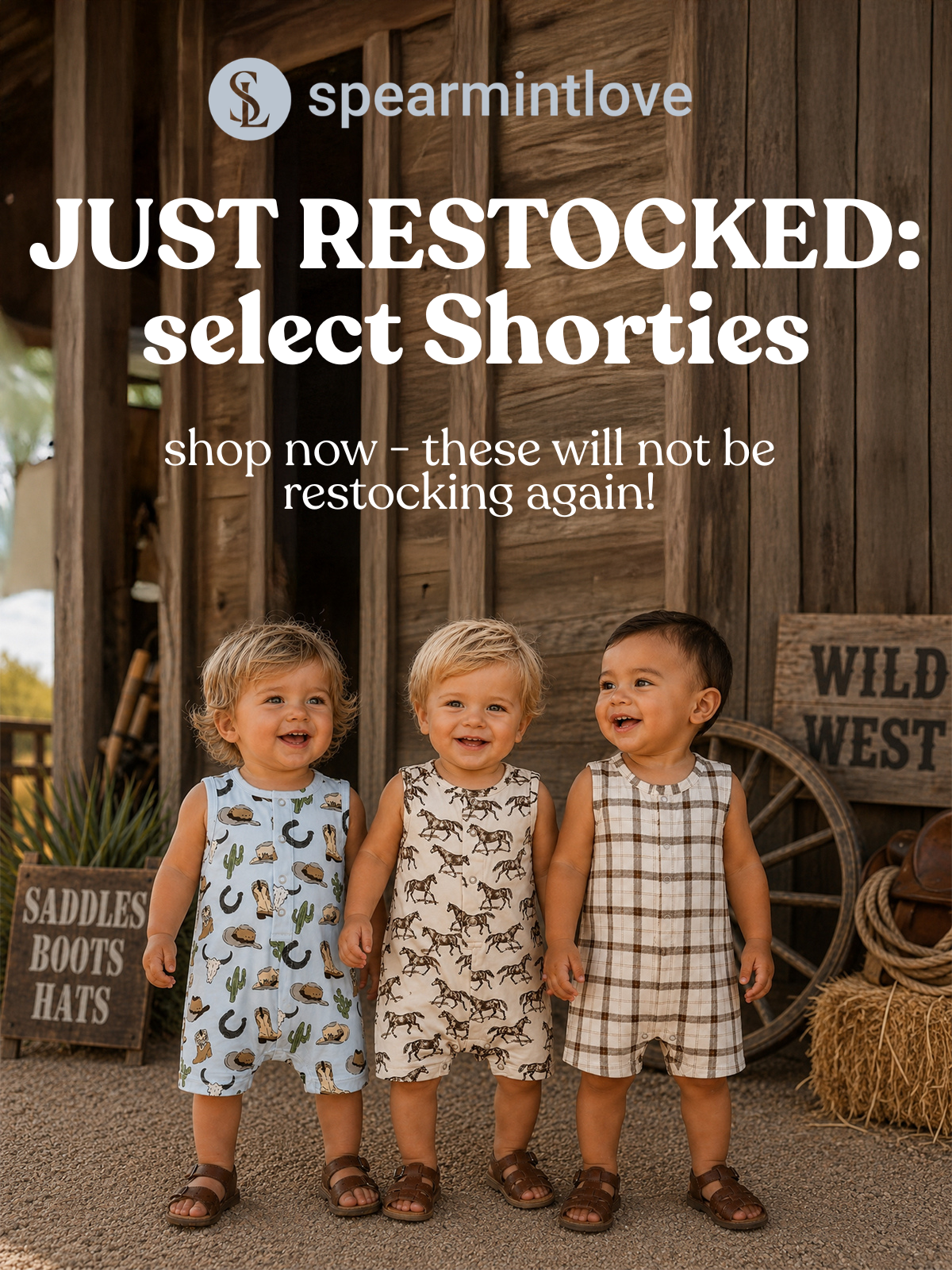 Just Restocked: Select Shorties. Shop Now before they're gone!
