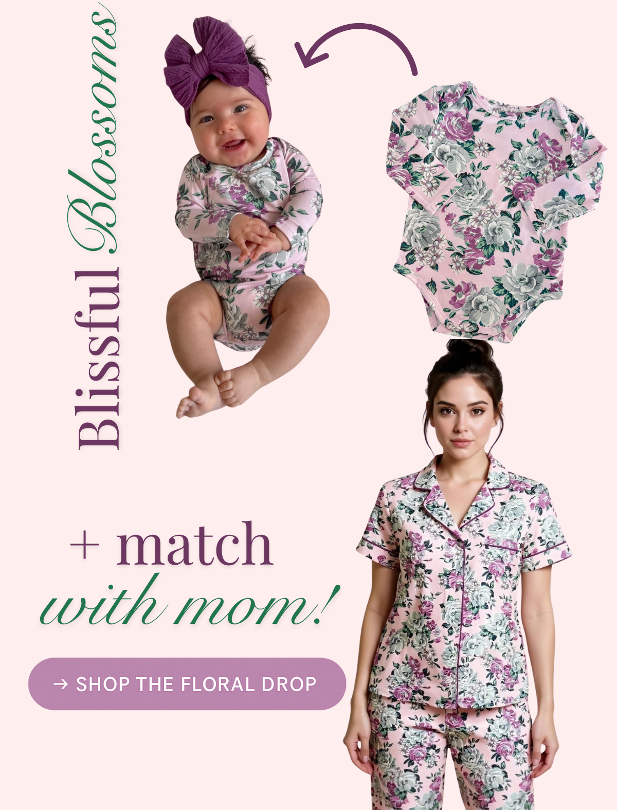 Blissful Blossoms + match with mom!