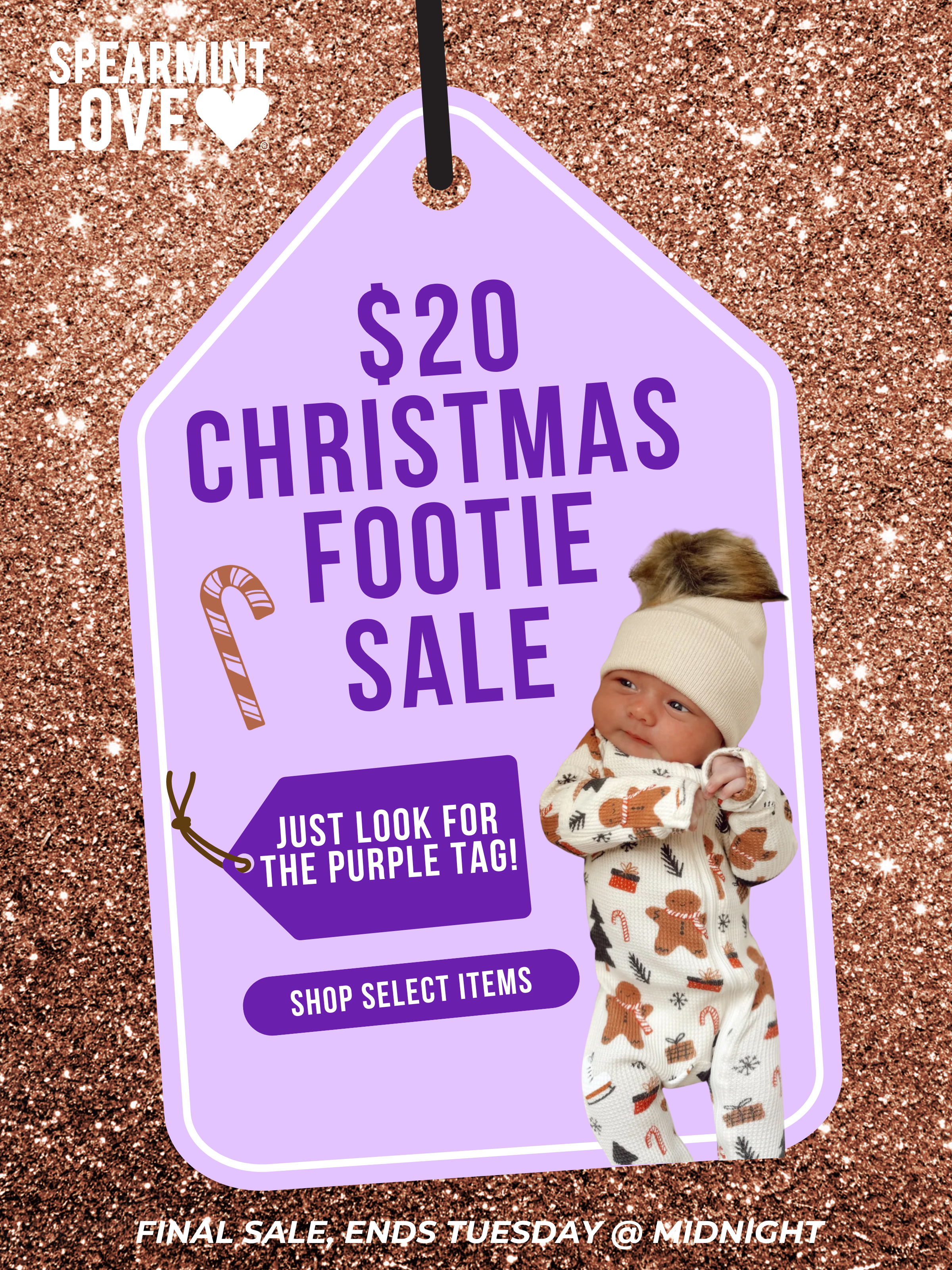 $20 Christmas Footie Sale