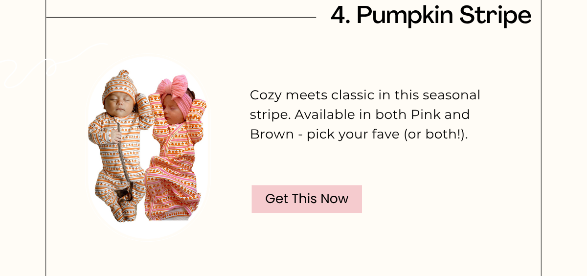 Pumpkin Stripe Organic Cotton