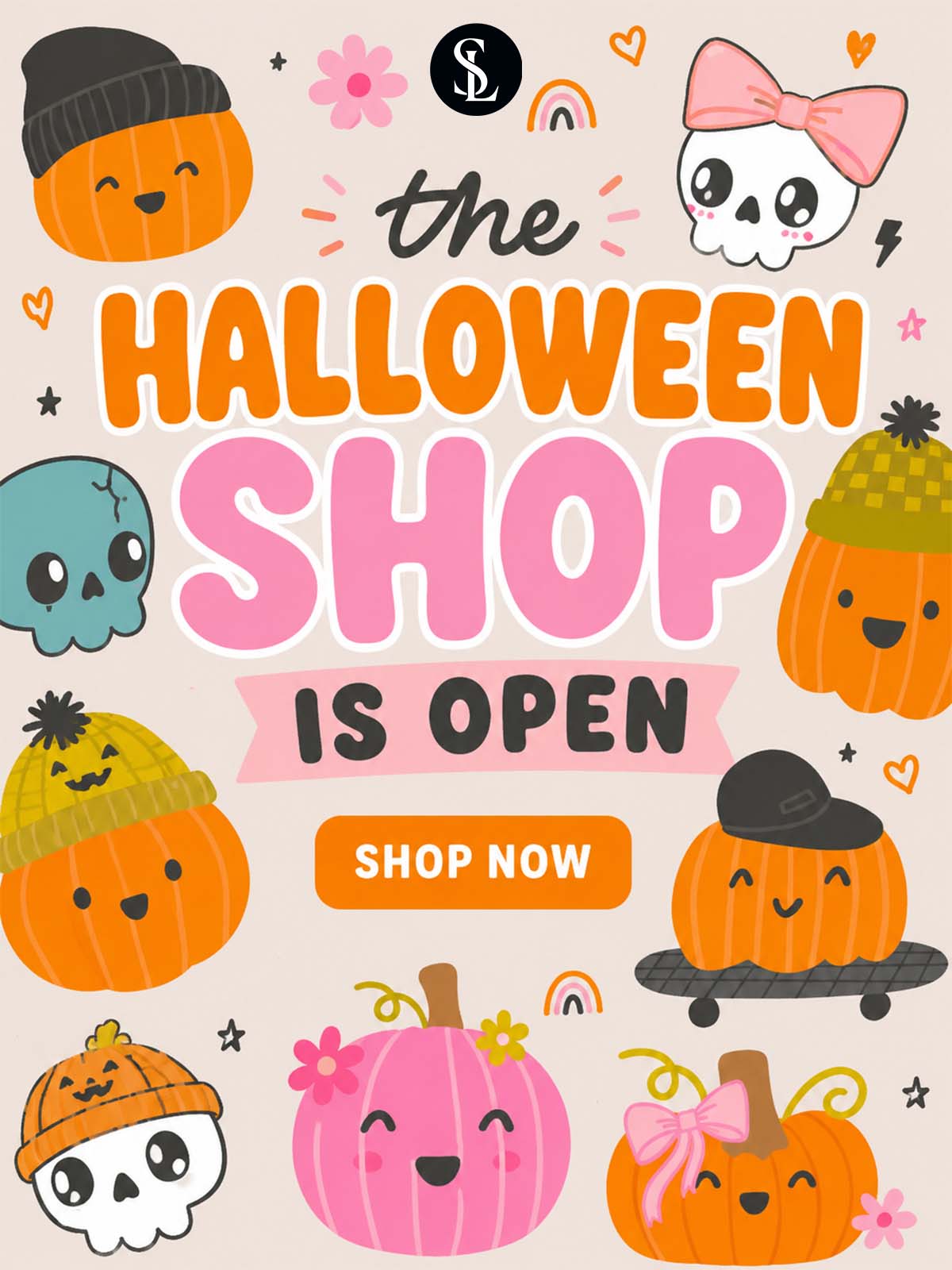 the Halloween shop is open