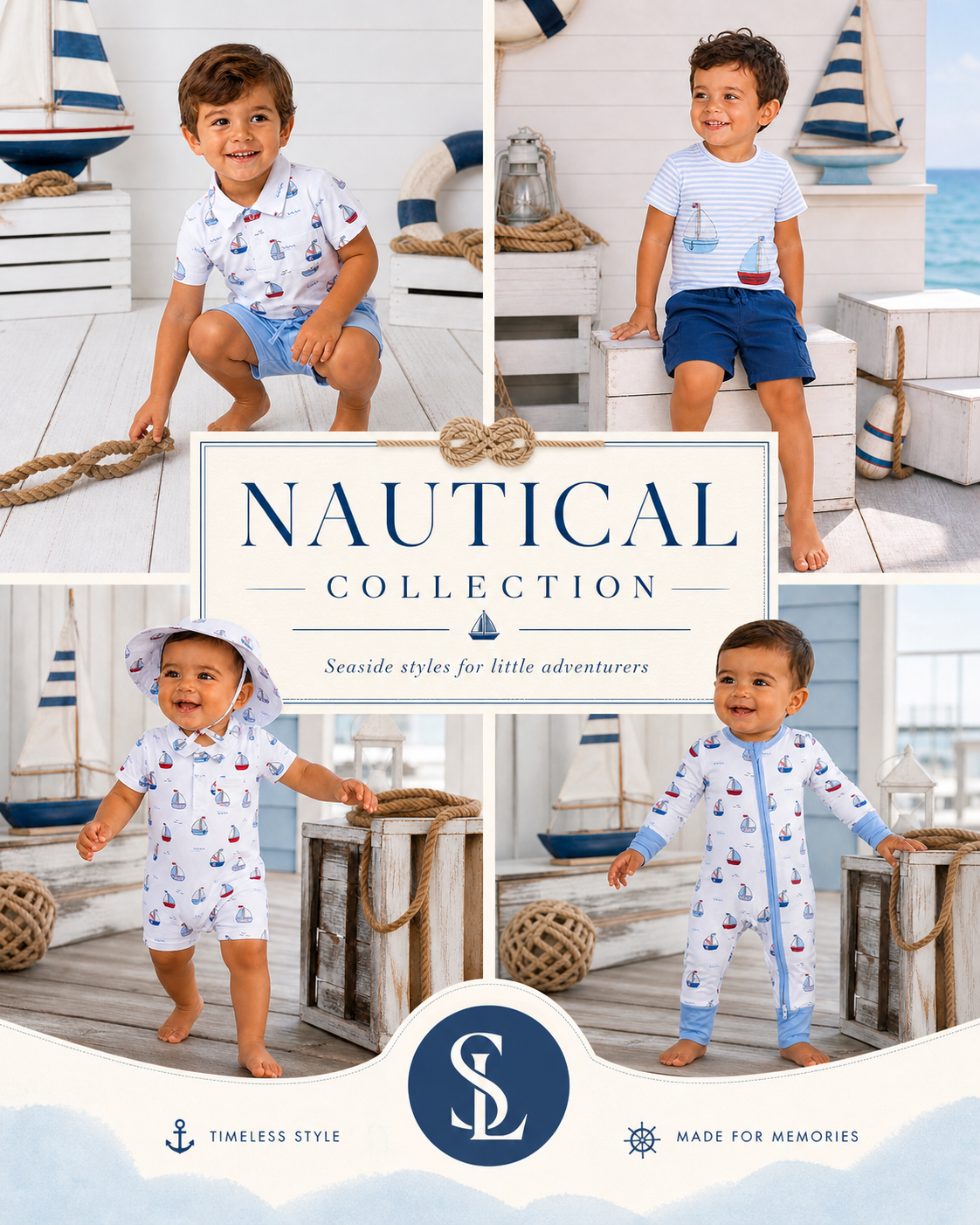Nautical Collection - seaside styles for little adventurers. 