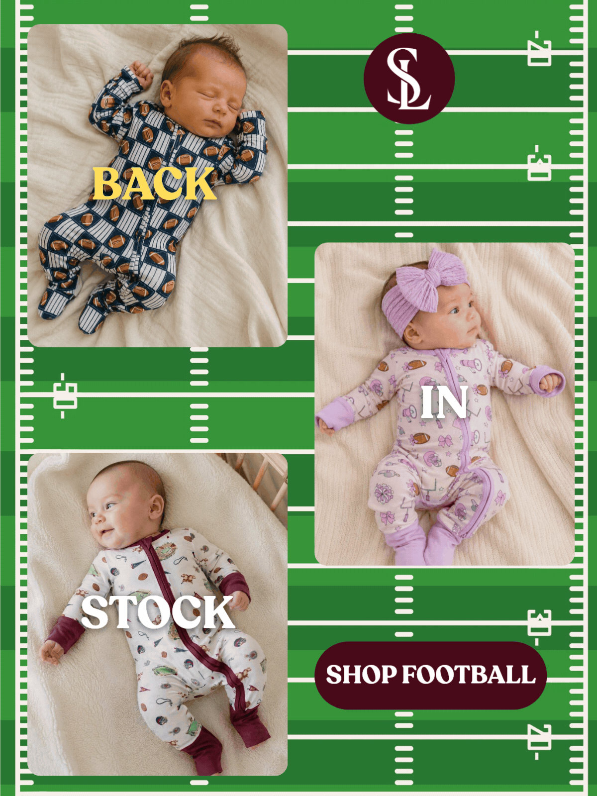 Football is Back in Stock now! Shop Now.