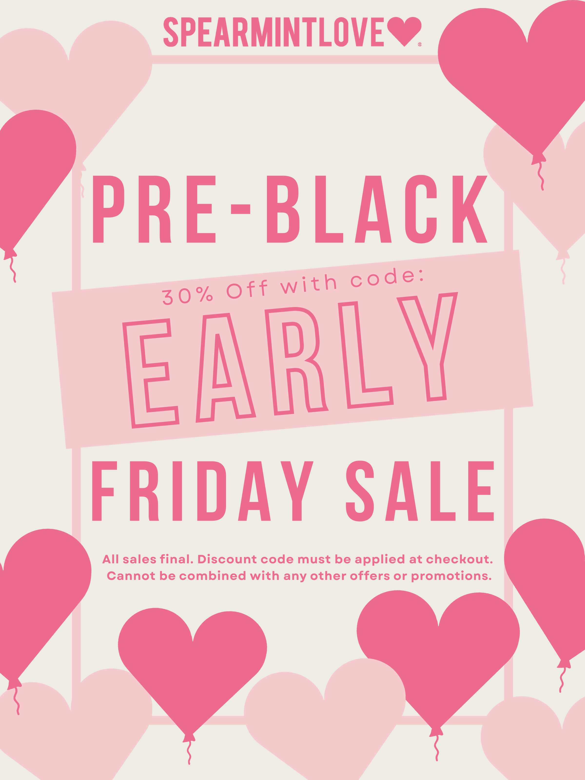 Pre-Black Friday - 30% off with code EARLY
