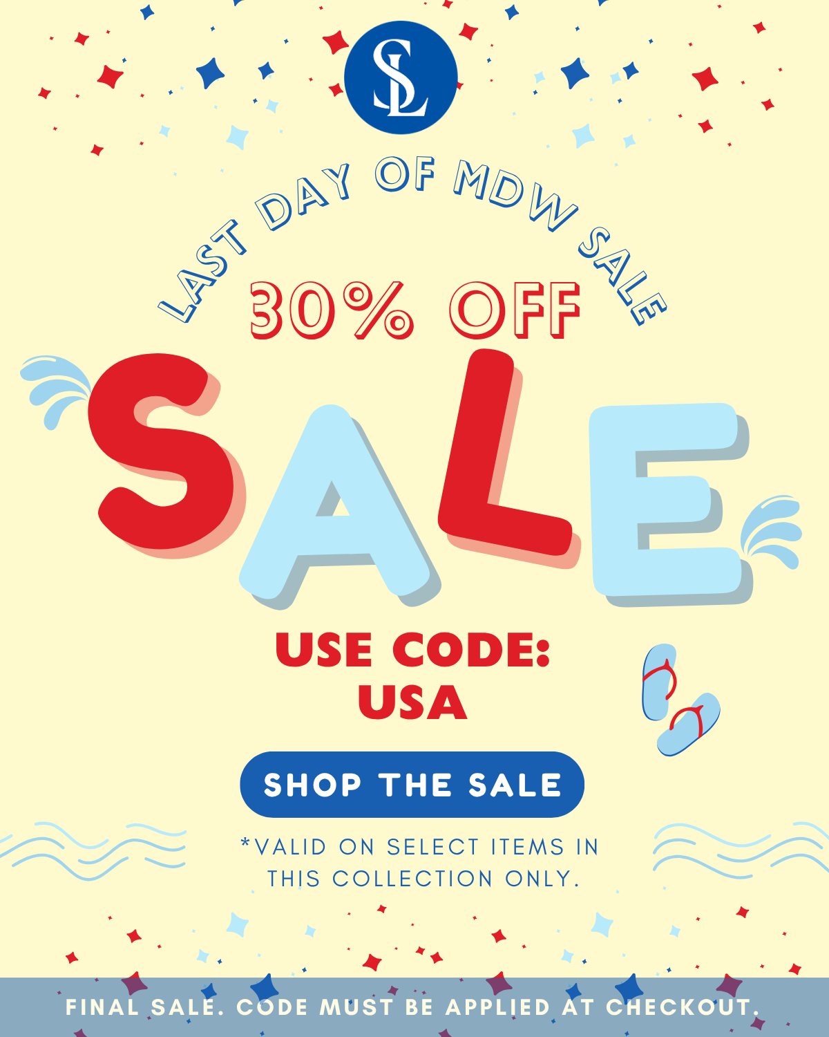 MDW WEEKEND SALE! 30% Off Select Items