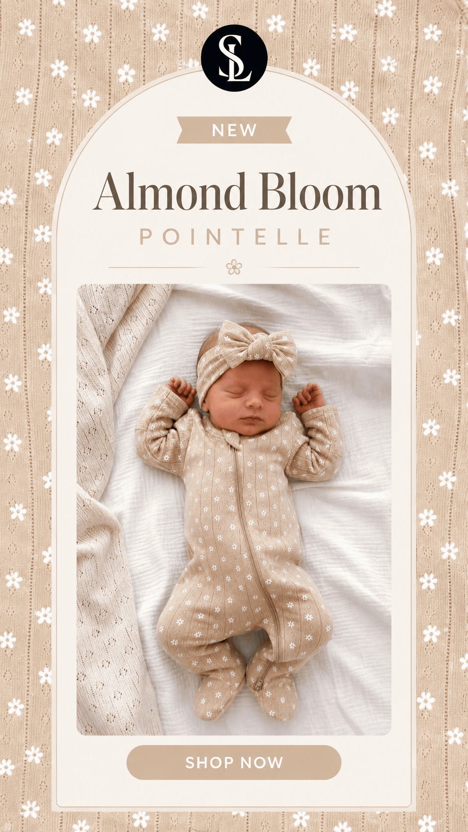 New Almond Bloom Pointelle