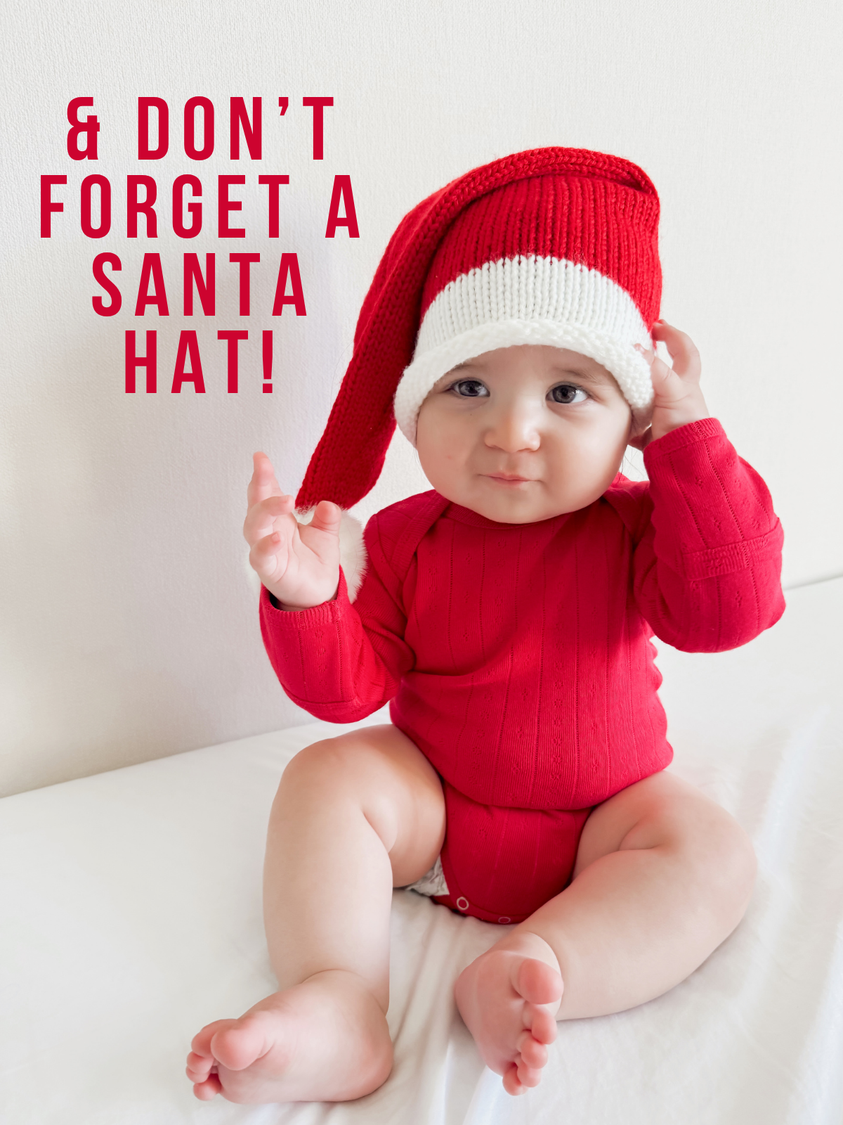 & don't forget a santa hat