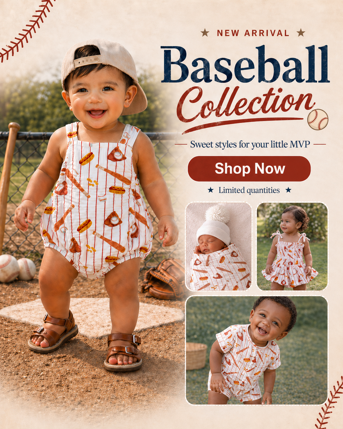 Baseball Collection - Sweet styles for your little MVP