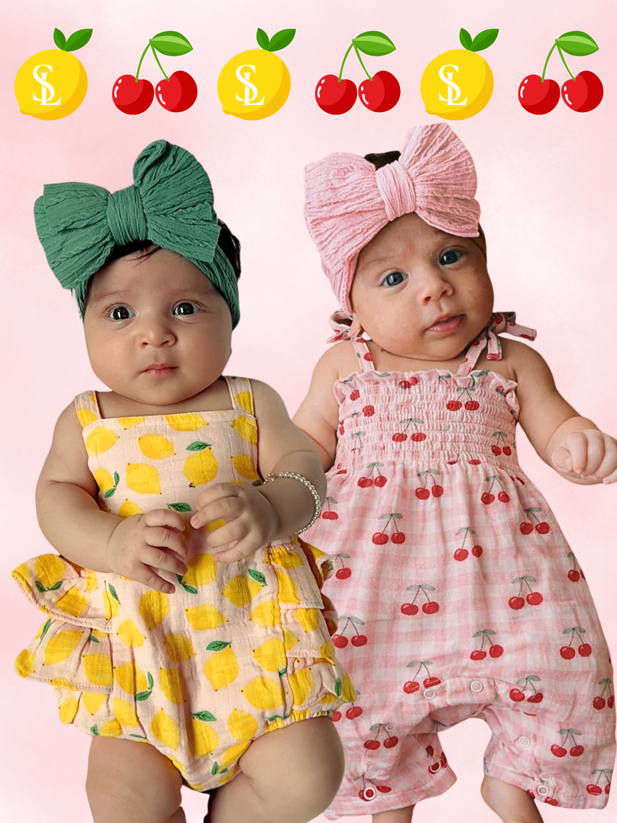 lemon sorbet & gingham cherries