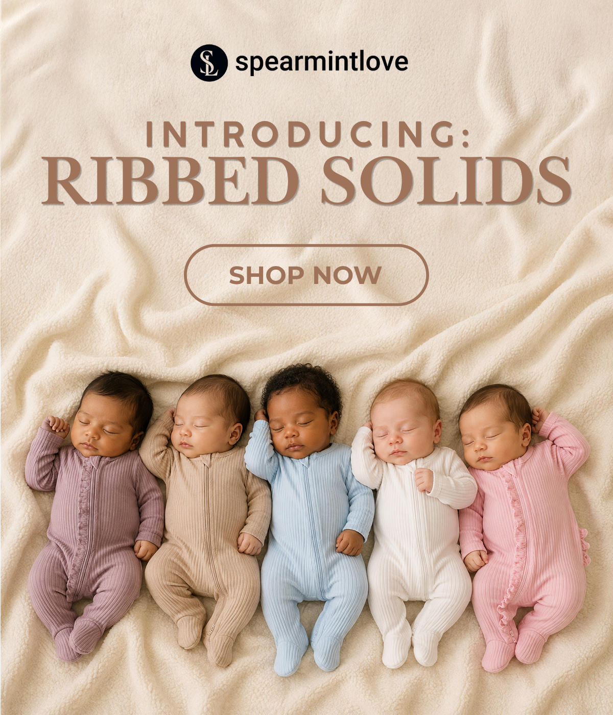 Introducing: Ribbed Solids. Shop Now.