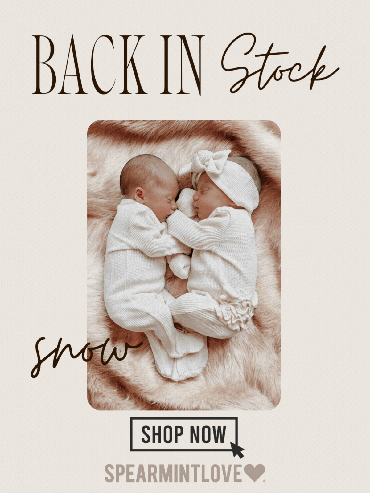 Back in Stock: Snow Shop Now