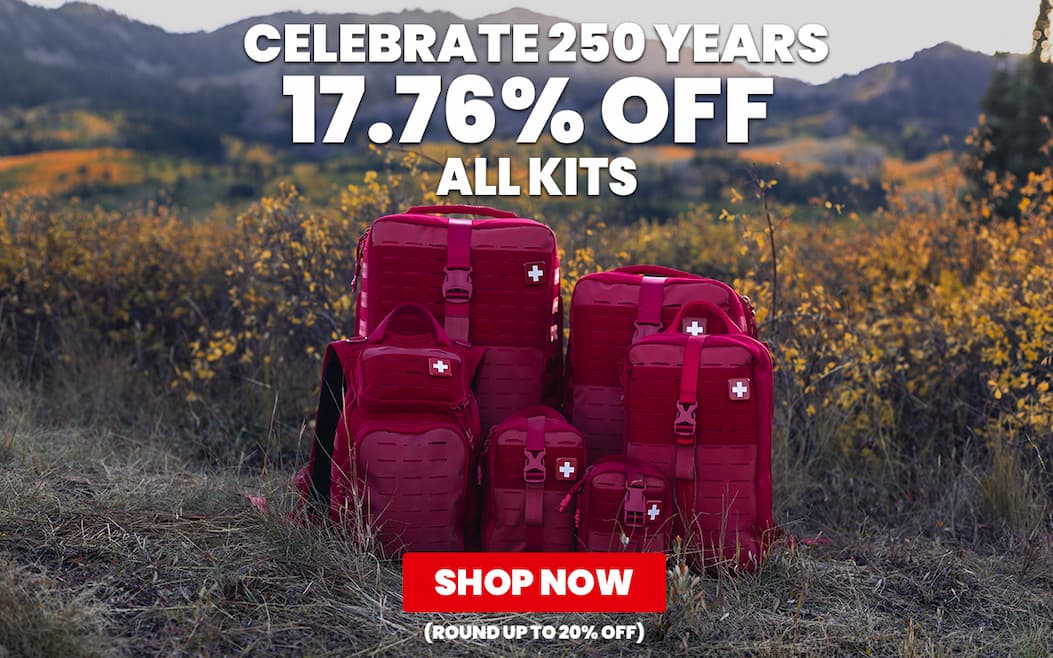 17.76% OFF ALL FIRST AID KITS SHOP NOW (ROUND UP TO 20% OFF)
