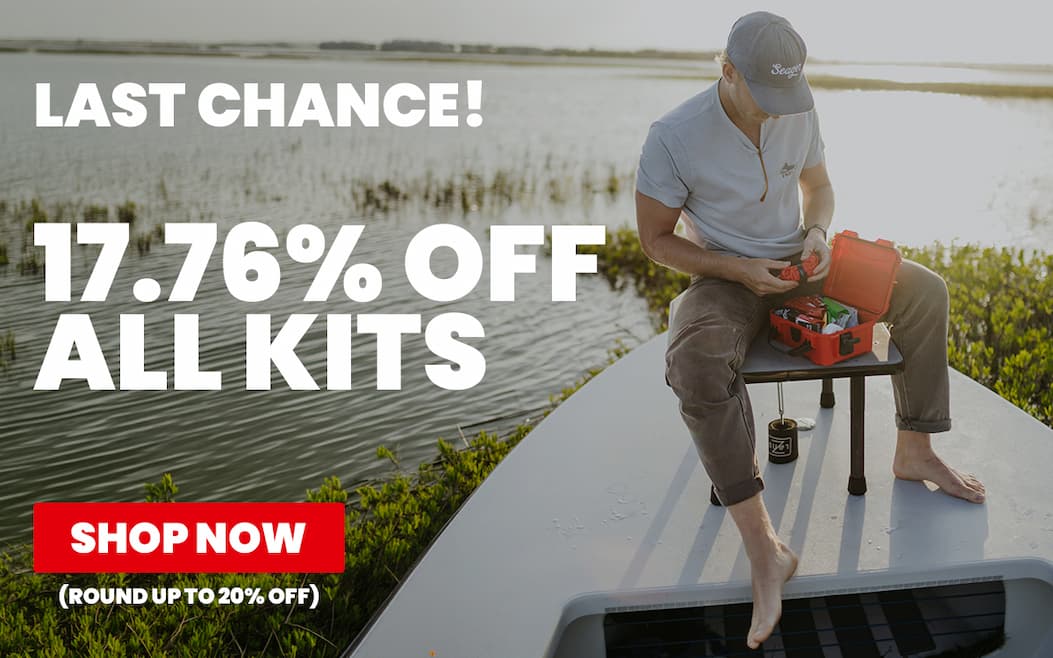 17.76% OFF ALL FIRST AID KITS SHOP NOW (ROUND UP TO 20% OFF)