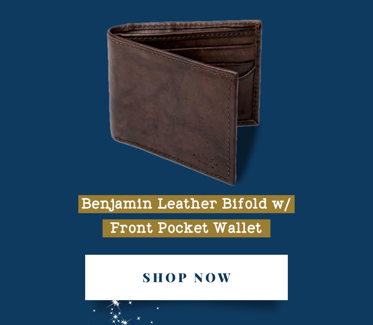 Benjamin Leather Bifold w/Front Pocket Wallet