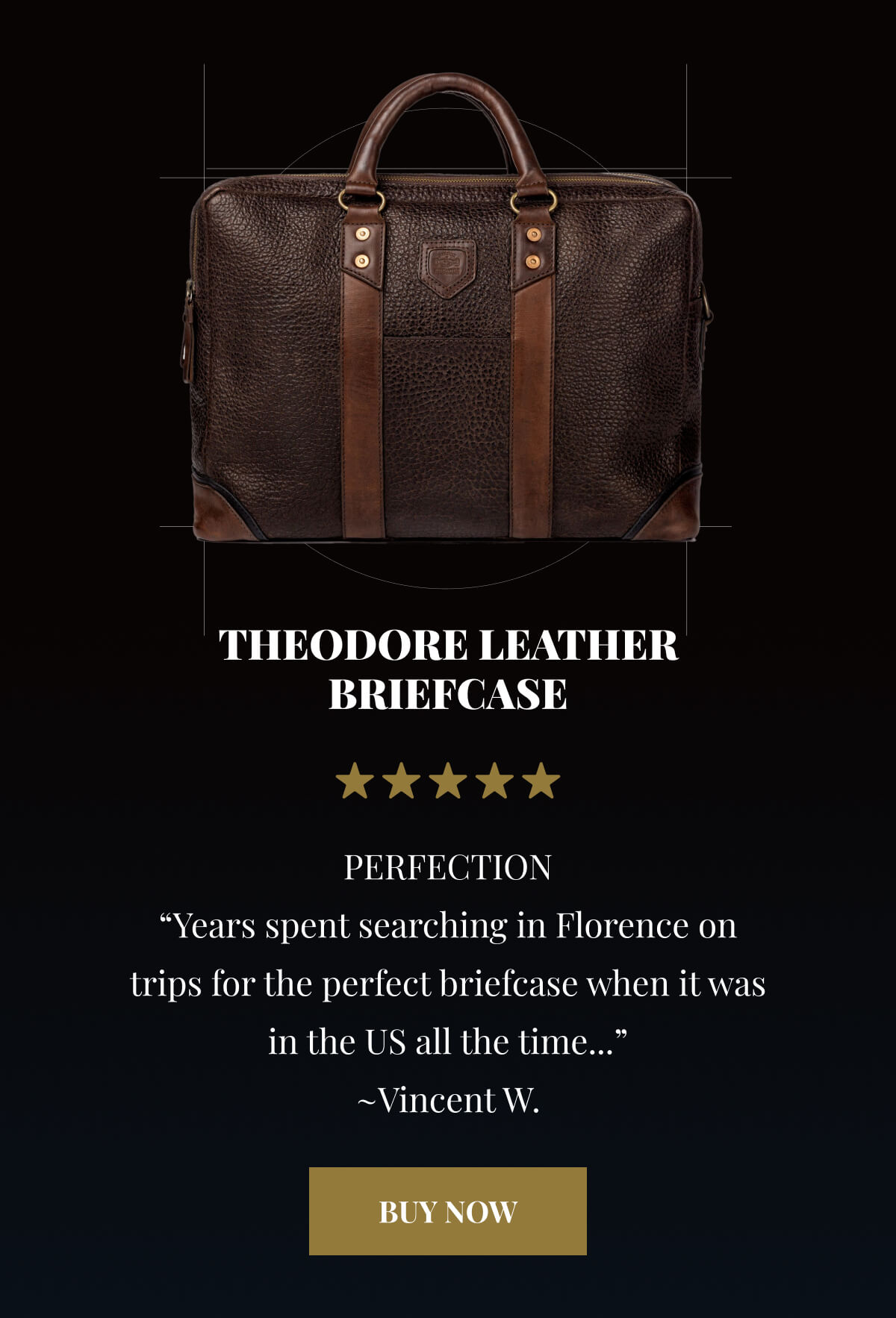 Theodore Leather Briefcase