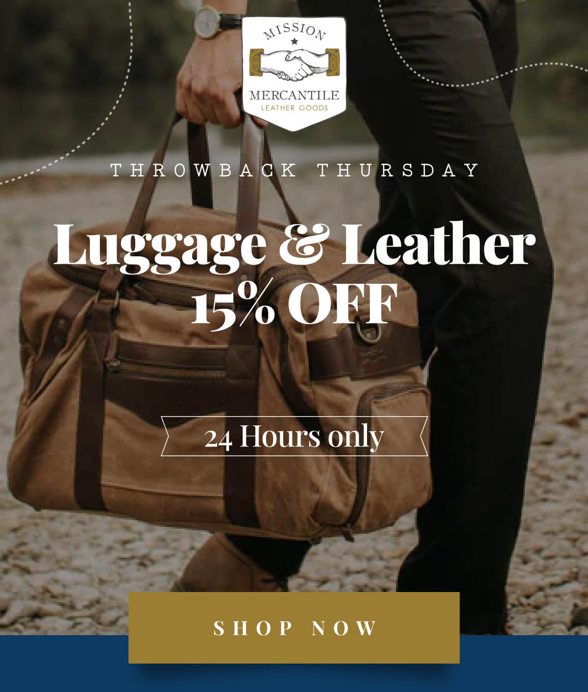 Throwback Thursday Luggage & Leather 15% OFF