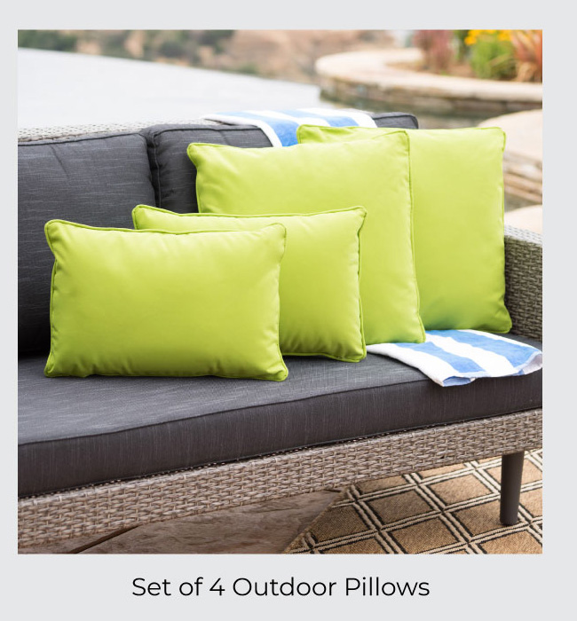 Set of 4 Outdoor Pillows
