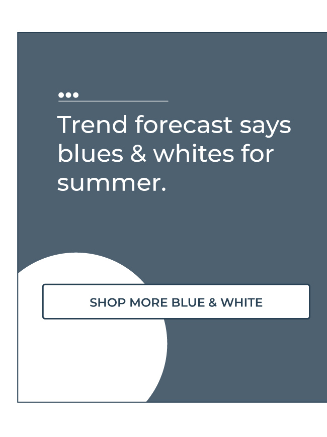 Shop More Blue & White