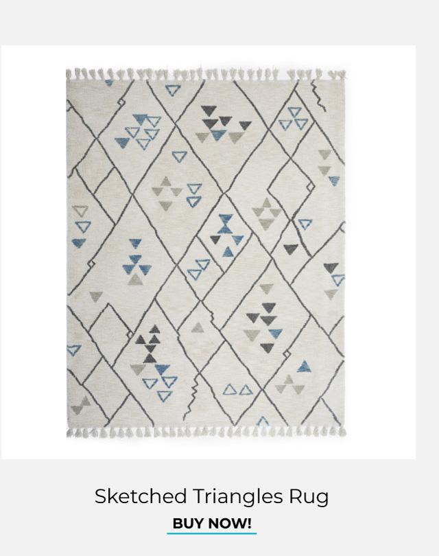 Sketched Triangles Rug | Shop Now!
