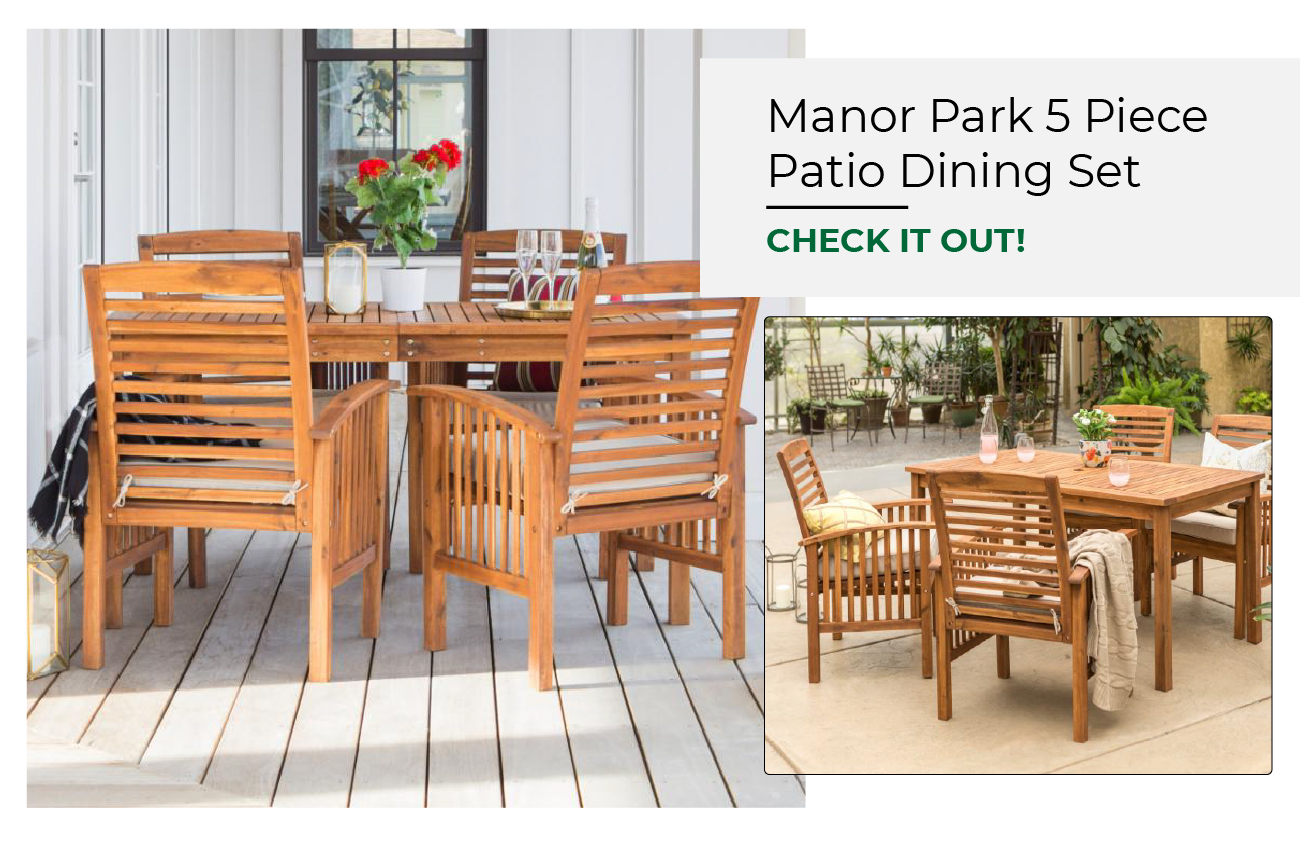 Manor Park 5 Piece Patio Dining Set
