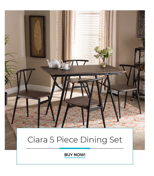 Ciara 5 Piece Dining Set