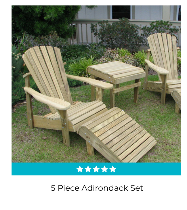 5 Piece Adirondack Set | Shop Now!