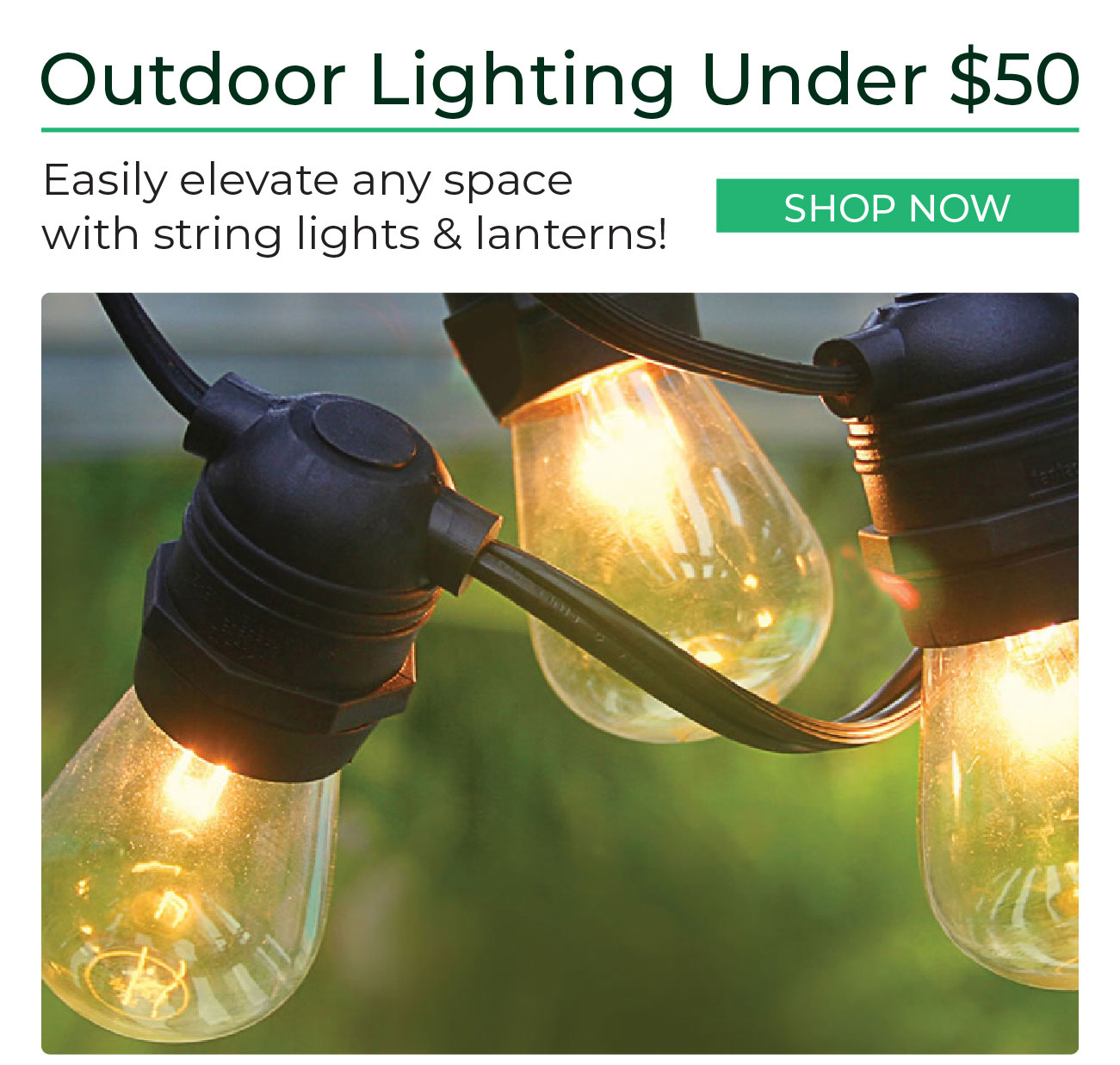 Outdoor Lighting under $50