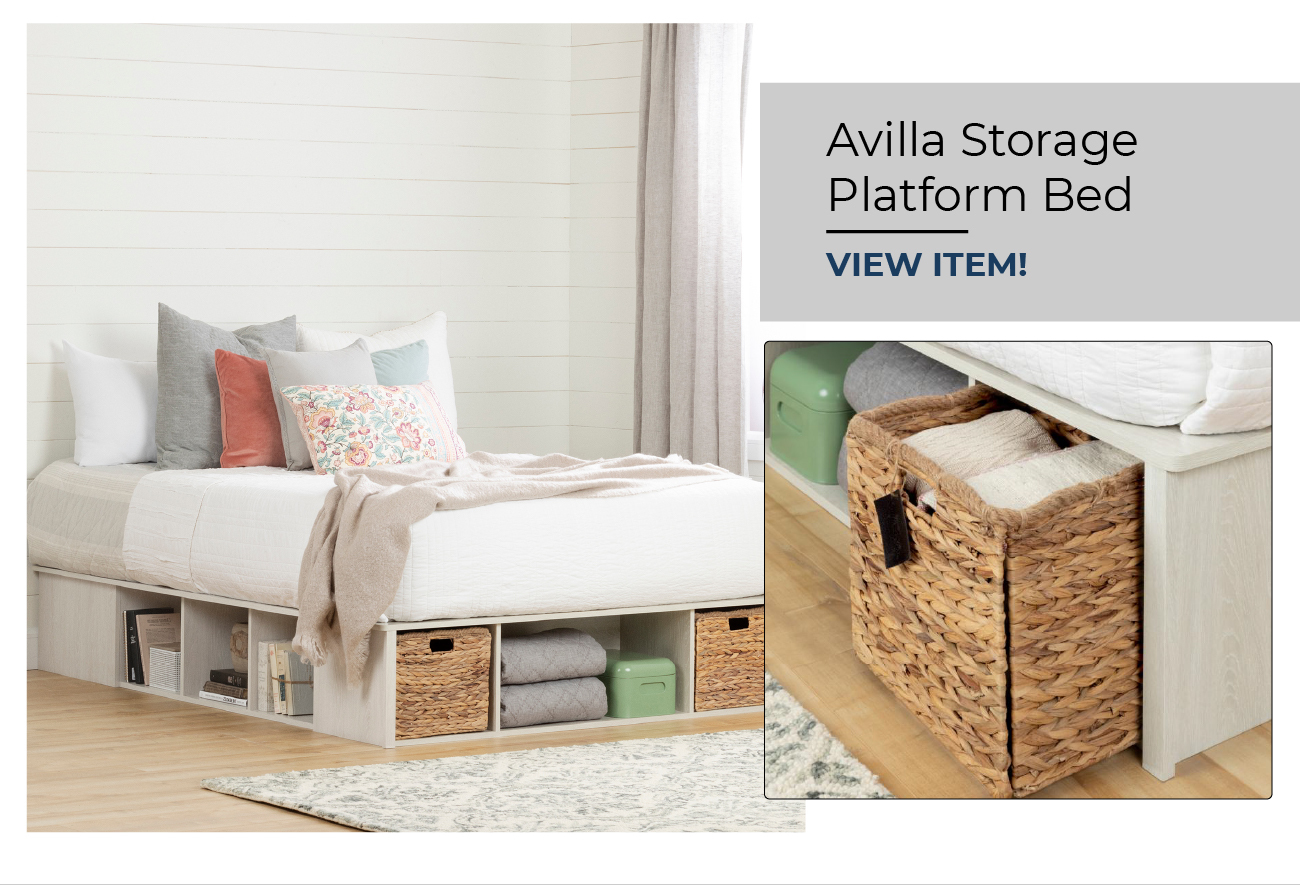 Avilla Storage Platform Bed