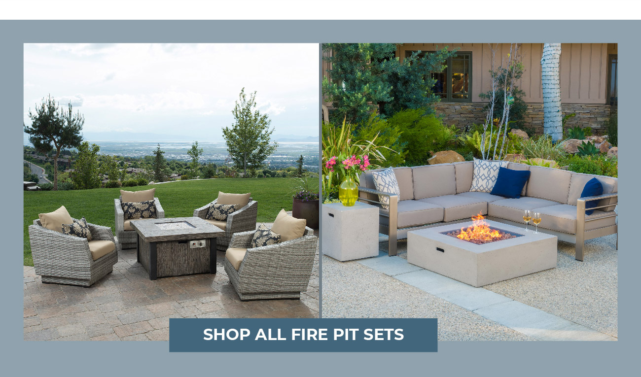 Firepit Patio Set